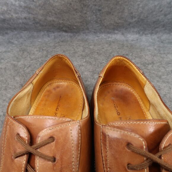 Sandro Moscoloni Shoes Mens 11 Oxford Cap Toe Classic Leather Dress Formal Brown - Picture 12 of 14